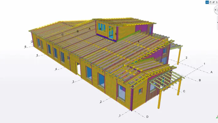 Image from Fritidshem gallery. Timber Structure building.